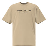 Christian brand oversized faded t-shirt - Faded Khaki