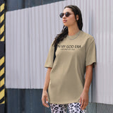 Christian brand oversized faded t-shirt - Faded Khaki